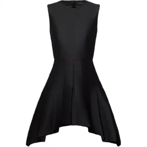 LOUIS VUITTON Asymmetrical Box Pleat Dress
