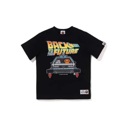 A BATHING APE BAPE Children's Clothing x READYMADE Joint T-shirt Cartoon Letters Printed Round Neck Short Sleeve Children's Style