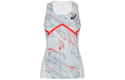 ASICS Sleeveless Sports Shirts Women's Gray Other