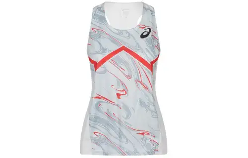 ASICS Sleeveless Sports Shirts Women's Gray Other