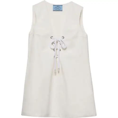 Prada Old V-neck mini dress