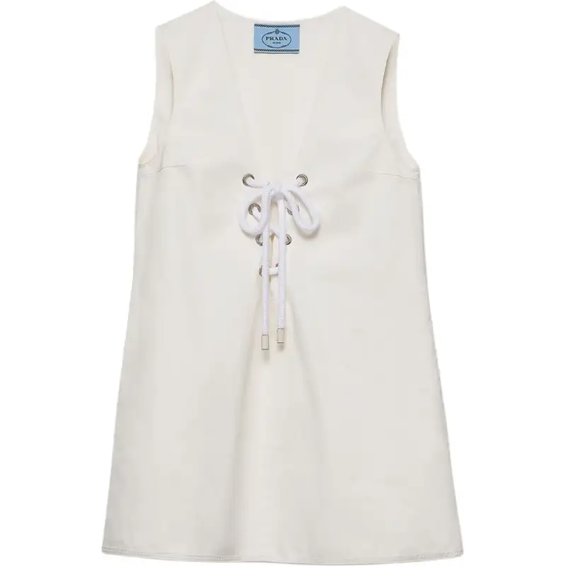 Prada Old V-neck mini dress