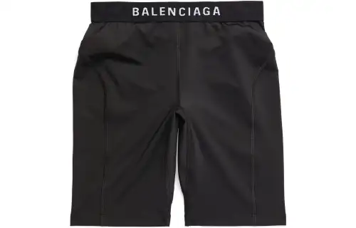 Balenciaga Athletic Cycling Shorts 'Black/White'