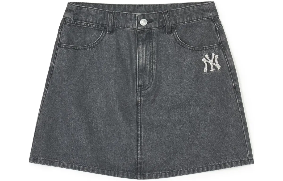 MLB SS24 New York Yankees Denim Short Skirts Women's Black