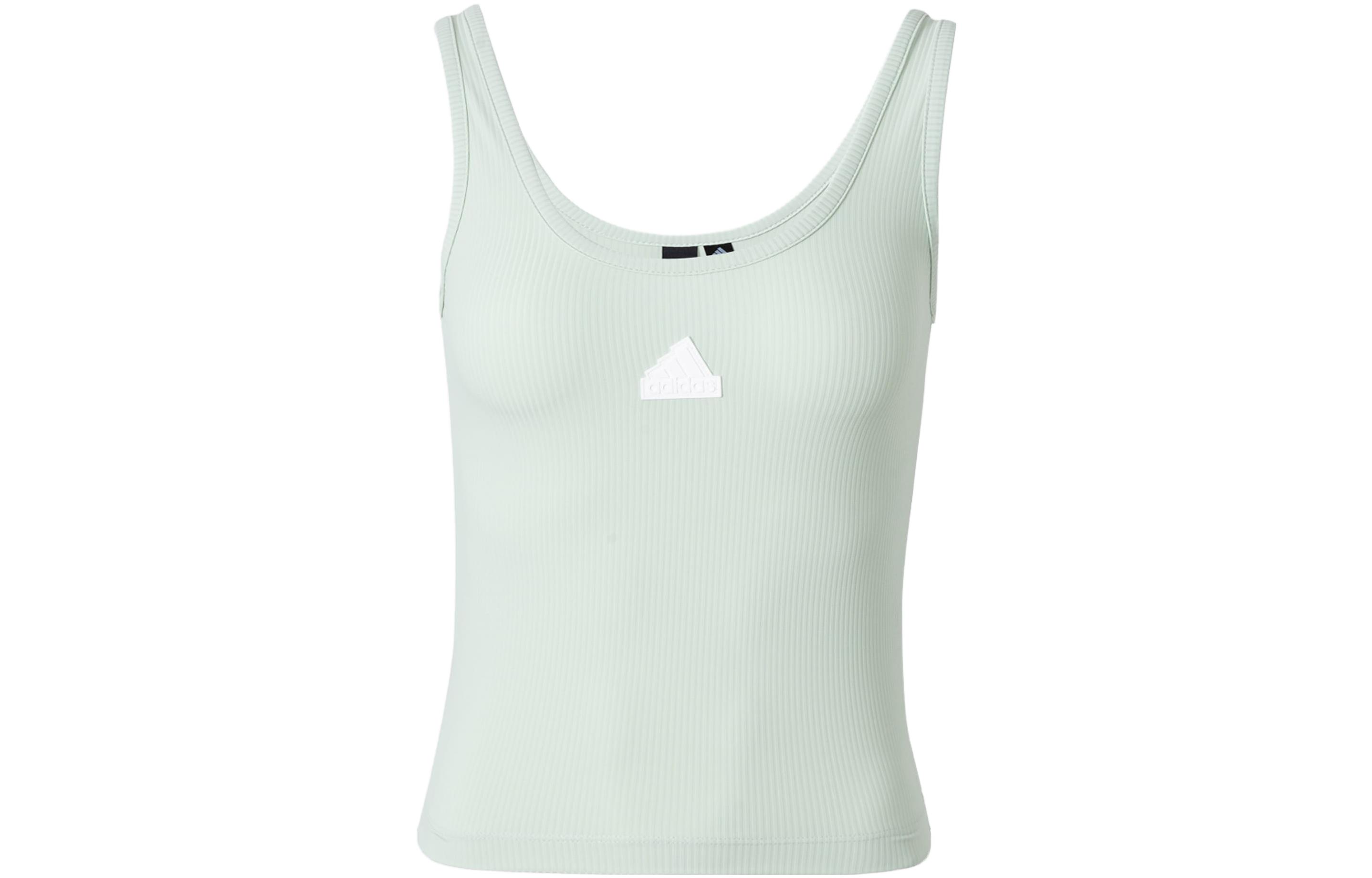 Adidas Sleeveless Sports Shirts Women’s Linen Green Other
