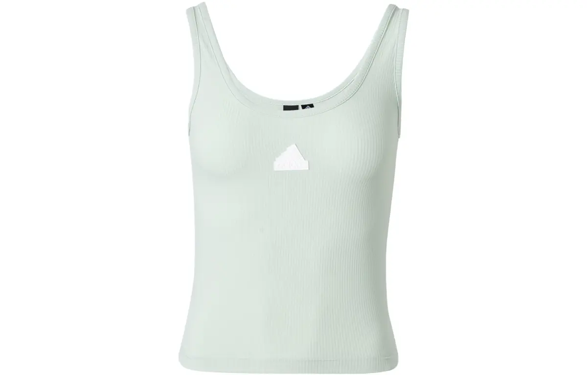 Adidas Sleeveless Sports Shirts Women's Linen Green Other