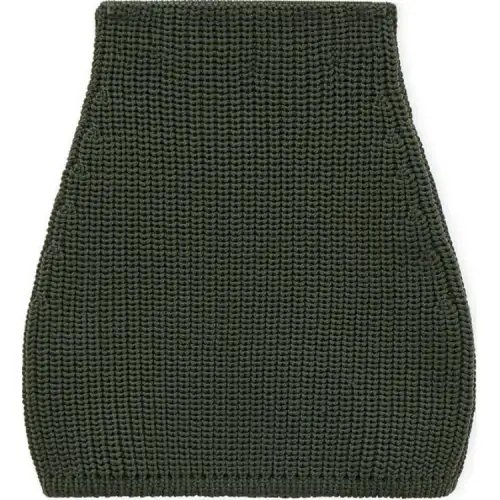 LOEWE FW24 Casual Short Skirts Women's Khaki Green