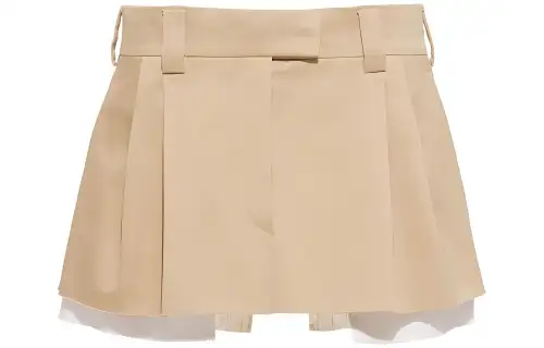 【Previous Season】embroidered-logo chino miniskirt
