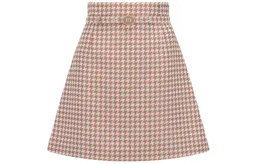 DIOR Casual Short Skirts Women's Rose Pink