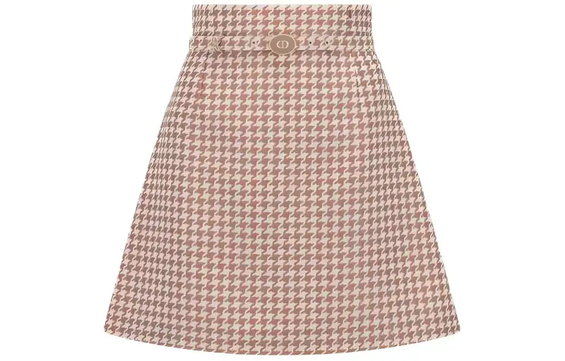 DIOR Casual Short Skirts Women's Rose Pink