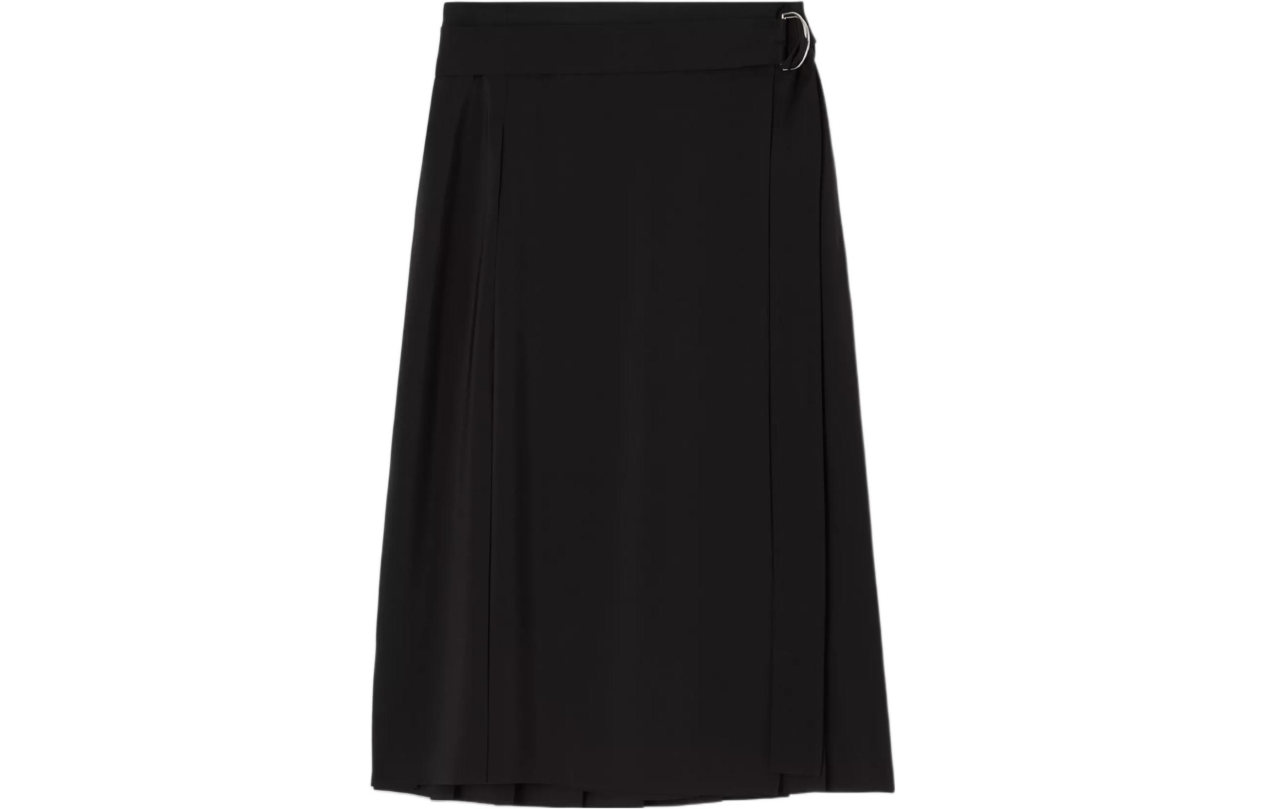 Burberry FW22 Casual Long Skirt Women's Black