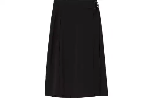 Burberry FW22 Casual Long Skirt Women's Black