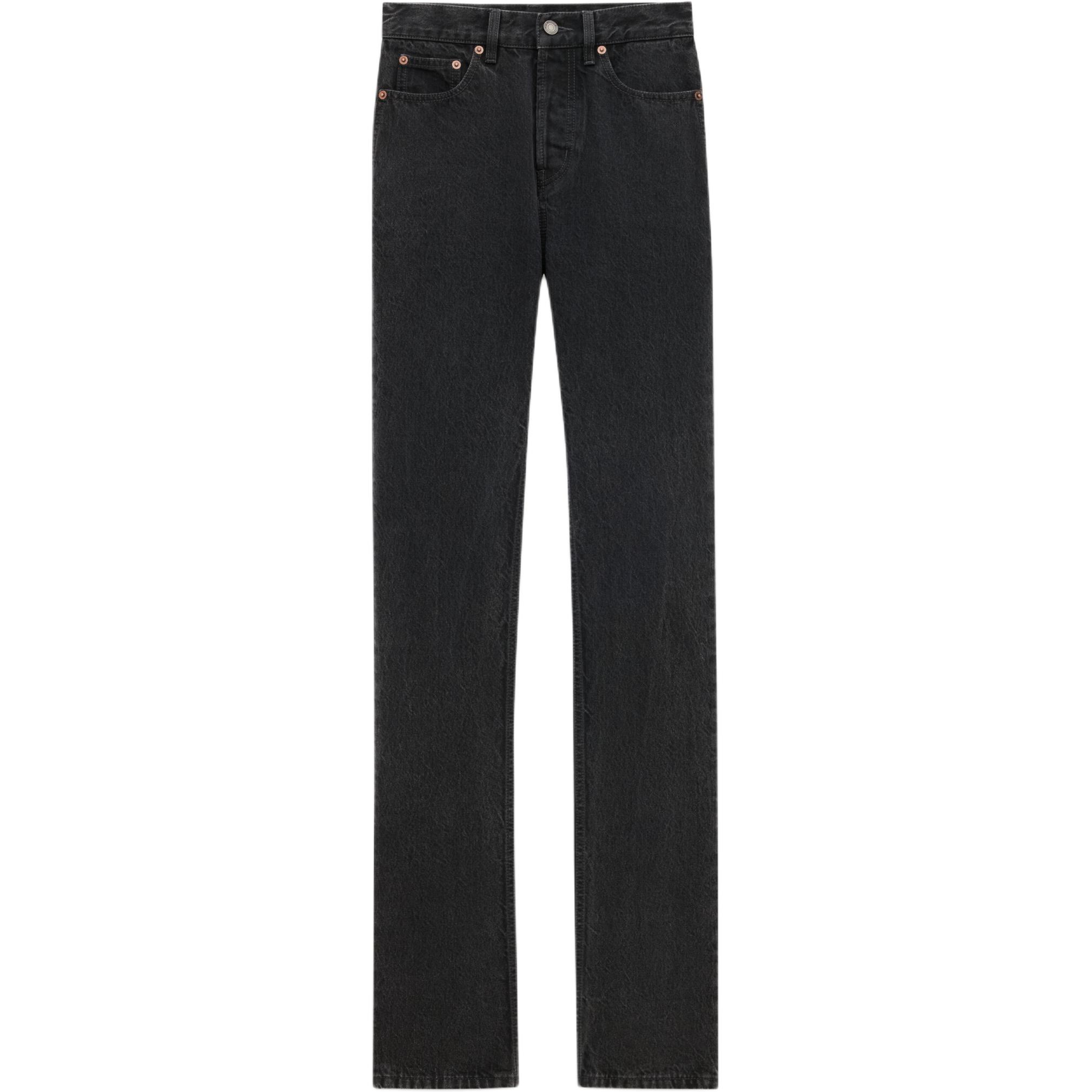 SAINT LAURENT 90'S High Waist Straight Leg Jeans