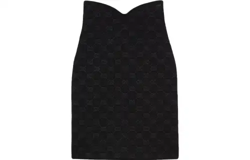 GUCCI Casual Long Skirts Women's Black Moderate Mid Length Other
