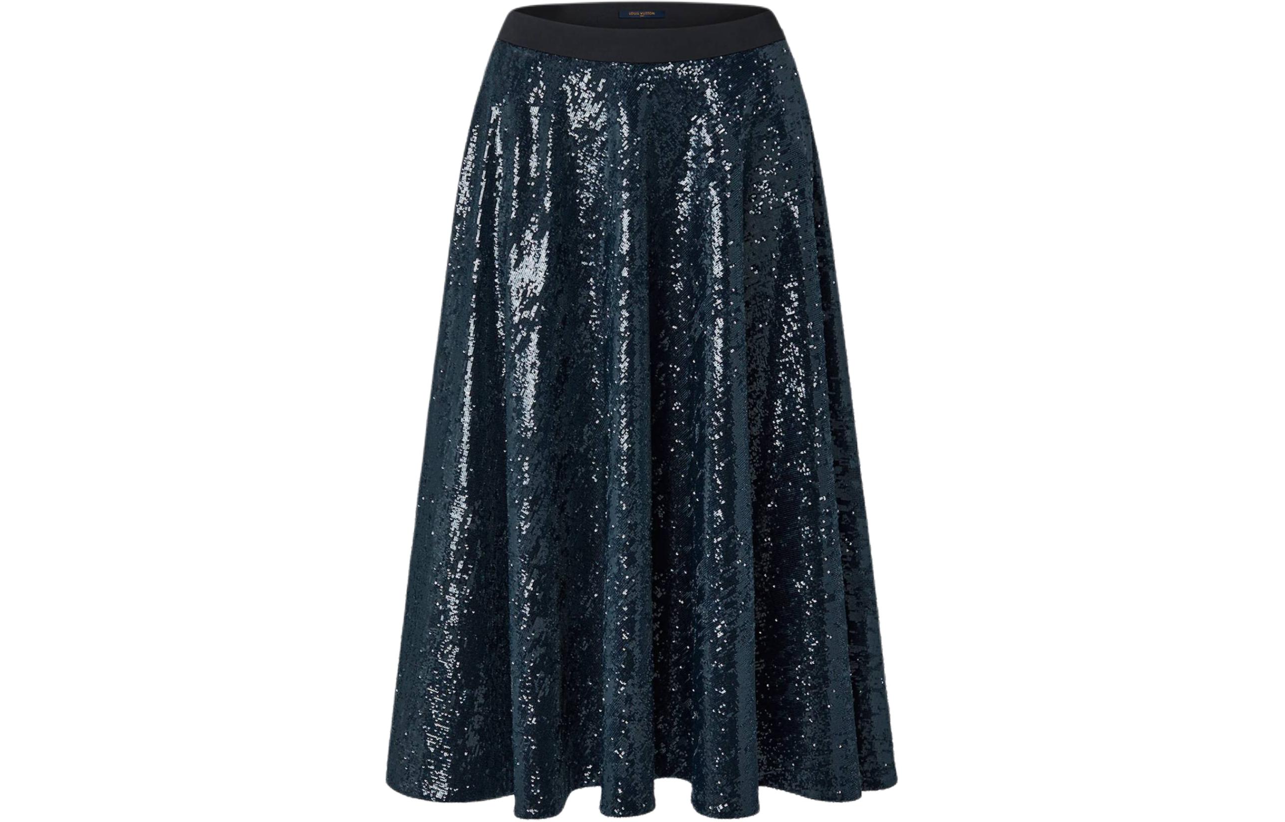 LOUIS VUITTON Flared Sequin Skirt