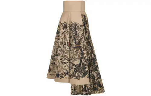 DIOR Casual Long Skirts Women's Beige Moderate Mid Length