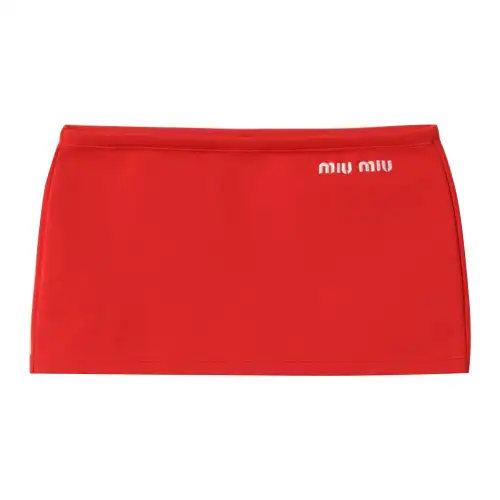 MIU MIU Casual Short Skirts Women's Red