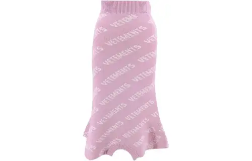 Vetements Casual Long Skirts Women's Pink Moderate Mid Length Other