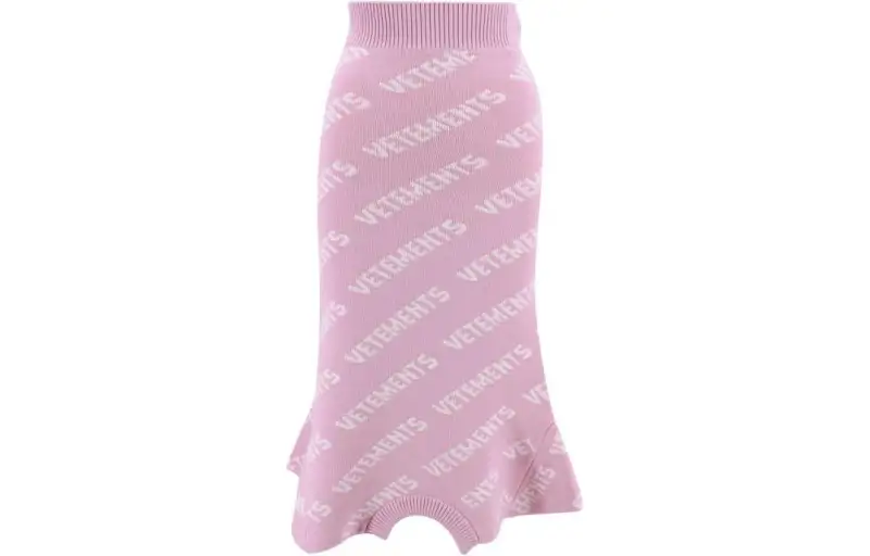 Vetements Casual Long Skirts Women's Pink Moderate Mid Length Other