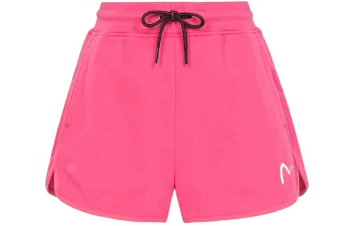 EVISU Sports Shorts Women's Peach Pink Moderate Bermuda Shorts