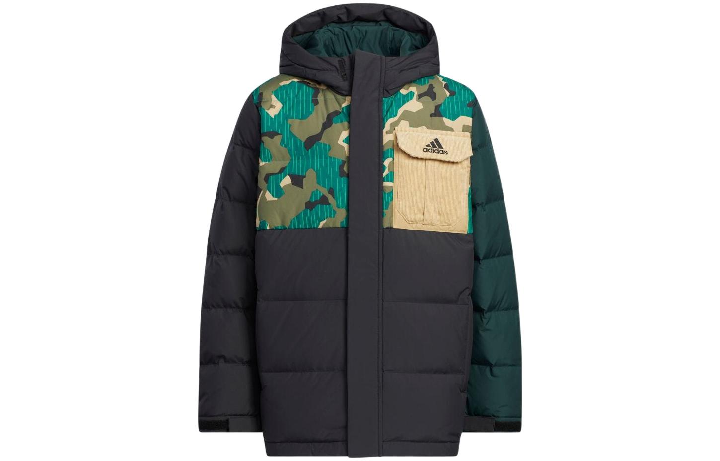 Детская куртка adidas (зеленая)