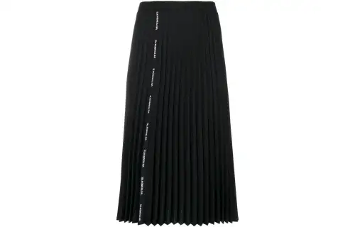 Vetements knee-length pleated skirt