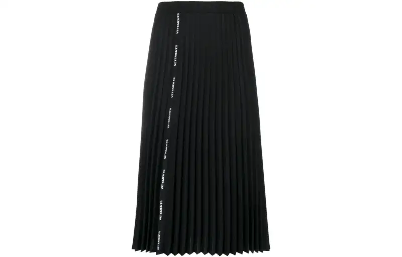 Vetements knee-length pleated skirt