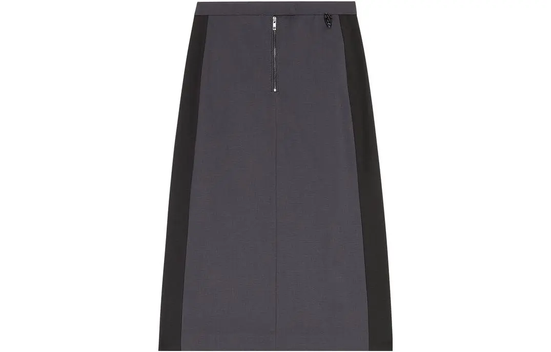 DIESEL Casual Long Skirt Women's Black Gray