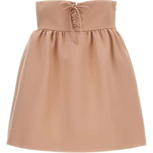 DIOR High Waist Lace Up Skirt