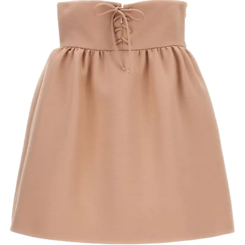 DIOR High Waist Lace Up Skirt