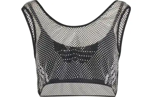 adidas originals Adilenium Rhinestone Bra Top Black