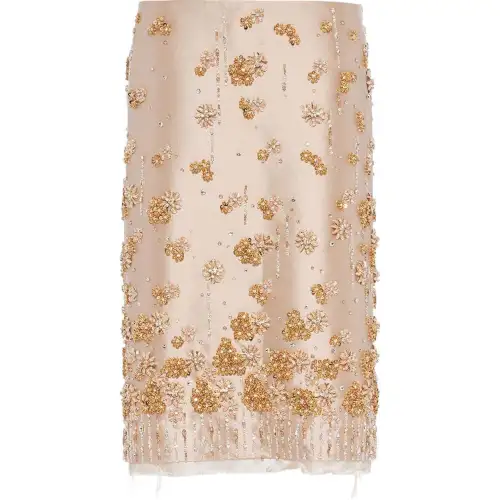 MIU MIU SS22 Casual Long Skirt Women's Beige