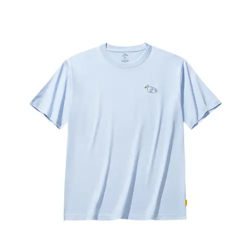 Anta x HAIBAOKANKAN,LIANMINGKUAN Life Collection T Shirt Unisex Aqua Sky Blue