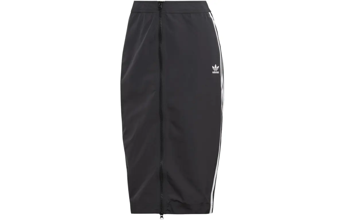 Adidas Originals Casual Long Skirts Women's Black Moderate Mid-Length Other