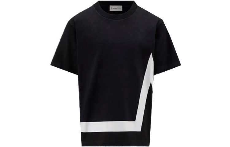 Детская футболка Moncler TLogo (черный)