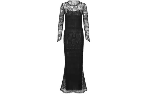 DIOR SS24 Long Sleeved Dress Women's Black