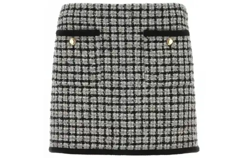 MIU MIU FW23 Casual Short Skirts Women's Black