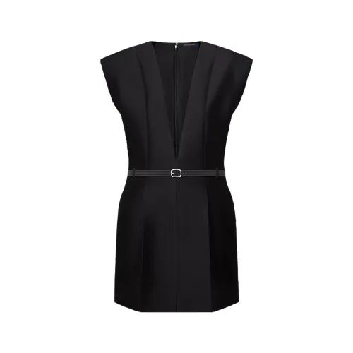 Lv V Neckline Fitted Dress