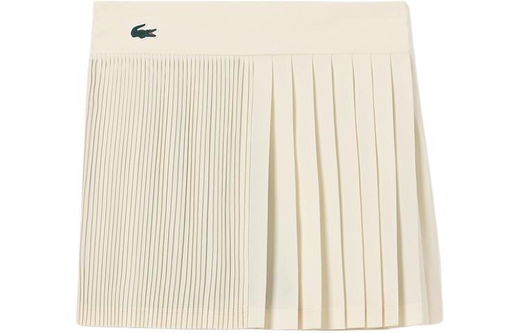 LACOSTE Embroidered-logo Pleated Miniskirt