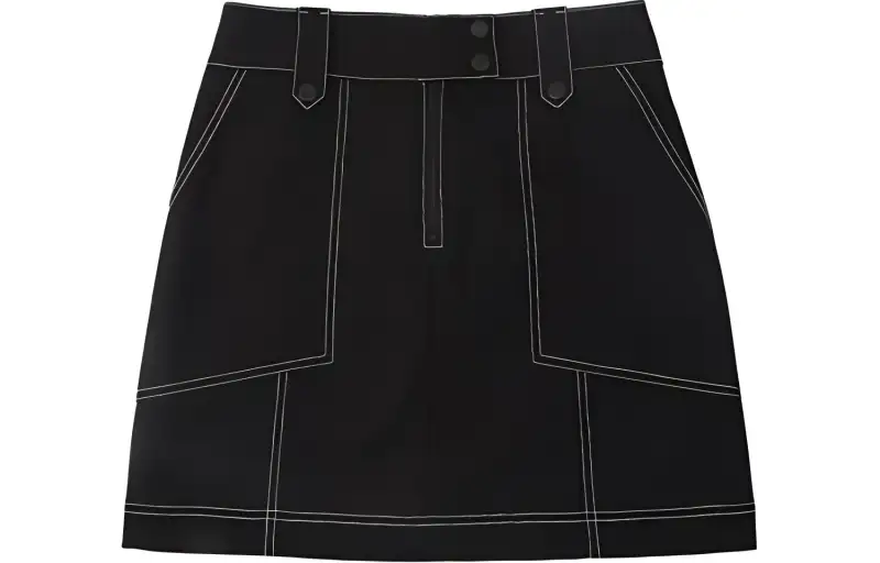 KENZO Casual Short Skirts Women's Black