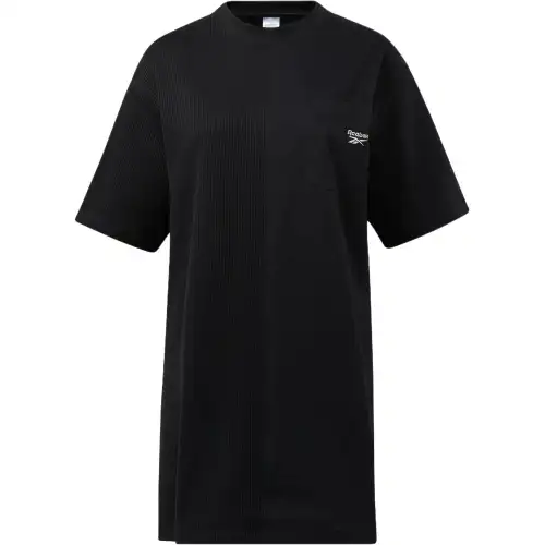 Reebok Classics T Shirt Dress Short Sleeved Dress Women's Black