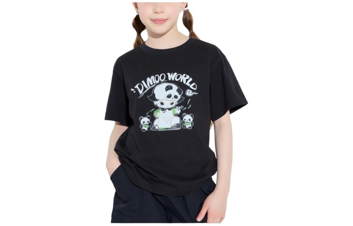 Футболка UNIQLO DIMOO WORLD (черная)