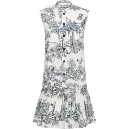 DIOR Dioriviera FW25 Sleeveless Dress Women's Blue
