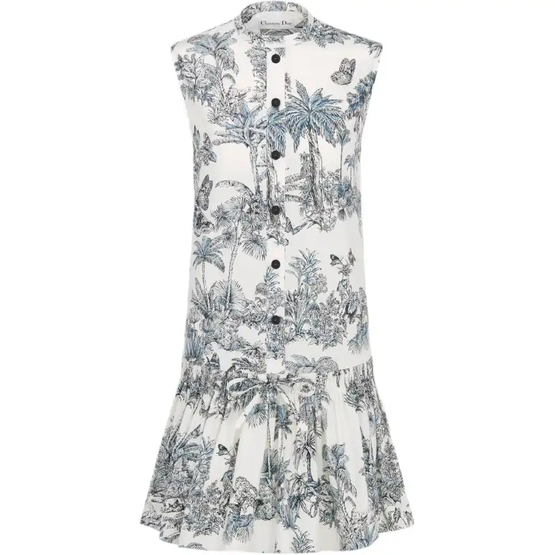 DIOR Dioriviera FW25 Sleeveless Dress Women's Blue
