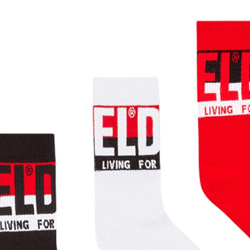 DIESEL Crew Socks Unisex 3 Pack Mixed Color