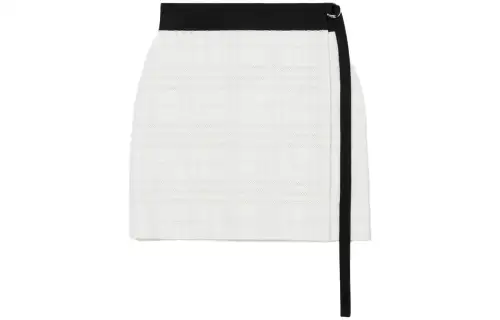 Burberry Vintage Check jacquard wrap miniskirt