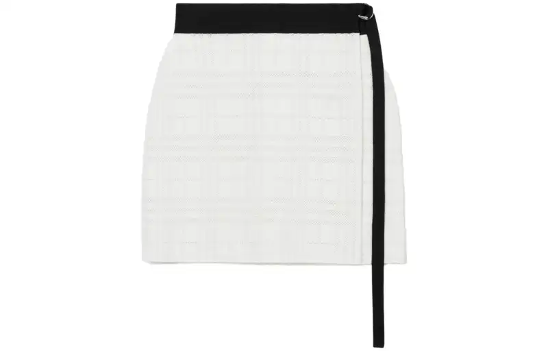 Burberry Vintage Check jacquard wrap miniskirt