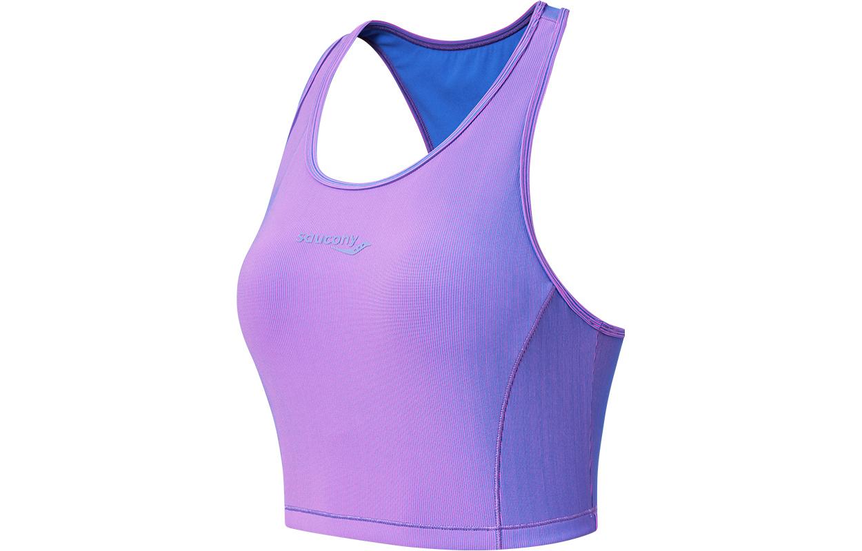 Saucony Sleeveless Sports Shirts Women’s Purple Blue Halter Neck