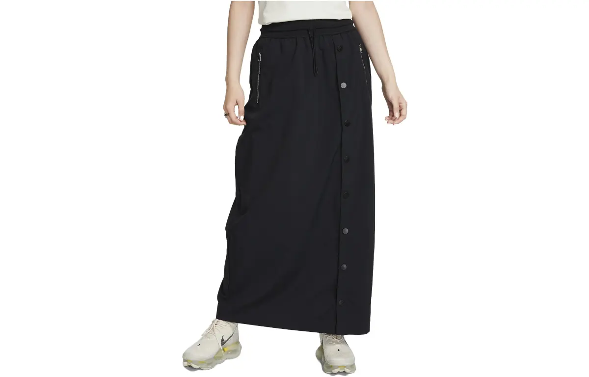 Nike Women's Loose Fit High-Waist Long Skirt Black