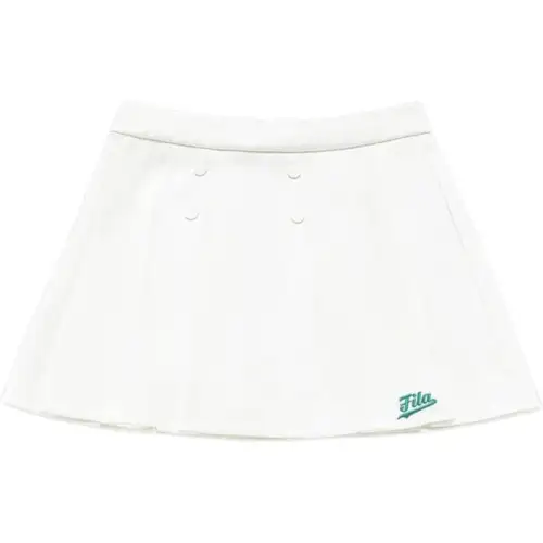 FILA FUSION SS24 Casual Short Skirts Women's Cloud White